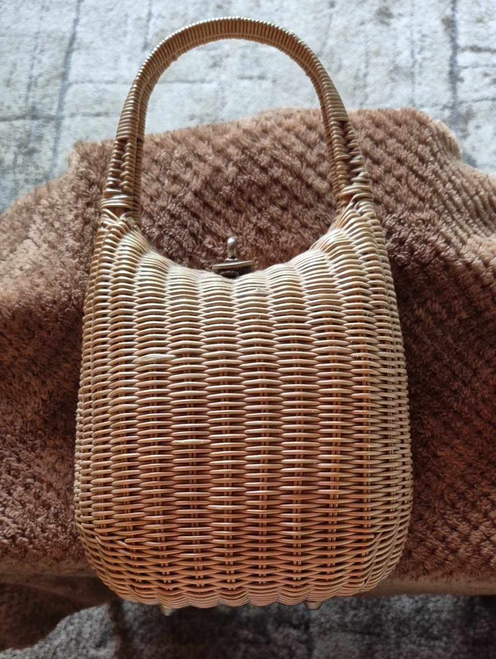 Vintage Lesco Lona Wicker Handbag.